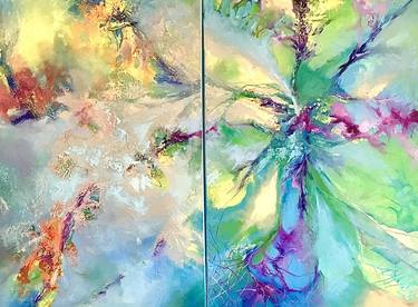 Original Abstract Paintings by Halyna Petrychenko