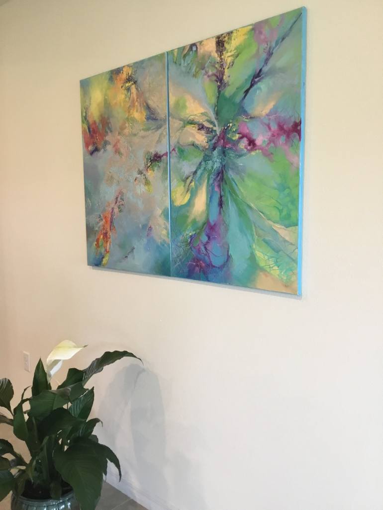 Original Contemporary Abstract Painting by Halyna Petrychenko
