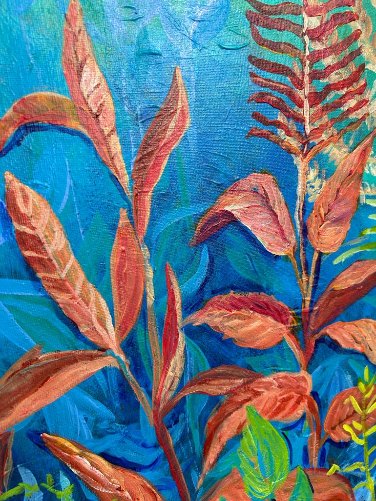 Original Art Deco Botanic Painting by Halyna Petrychenko