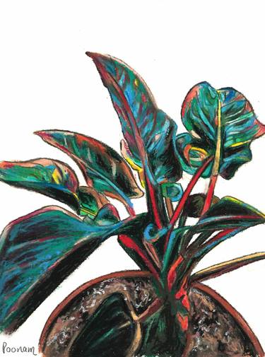 Original Minimalism Botanic Paintings by POONAM SINGH