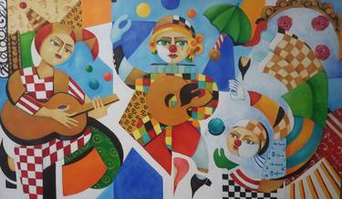 Original Contemporary Fantasy Painting by Nanda  Stefani