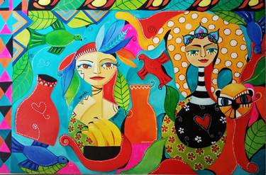 Original Contemporary Fantasy Painting by Nanda  Stefani