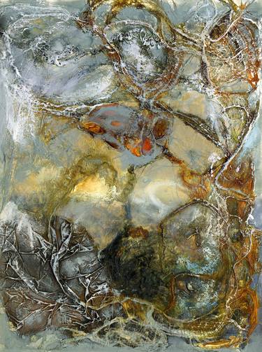 Original Abstract Nature Collage by Julie Shackson