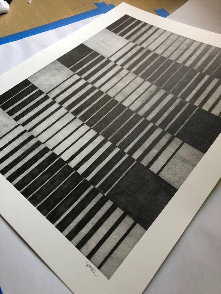 Original Abstract Geometric Drawing by Jorge Villarreal