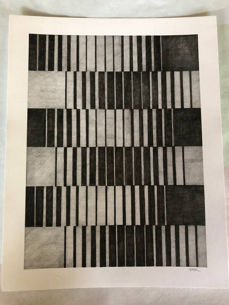 Original Abstract Geometric Drawing by Jorge Villarreal