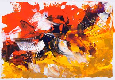 Print of Expressionism Abstract Paintings by Leena Amelina