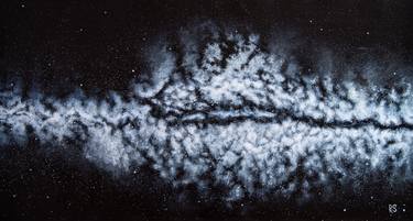 SILENCE - panoramic sky, abstract clouds, Milky Way galaxy, white thumb