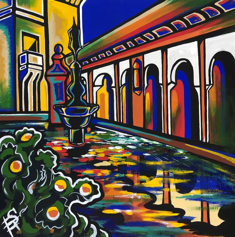 picasso garden painting