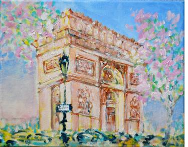 Original Expressionism Architecture Paintings by Ana Smarz