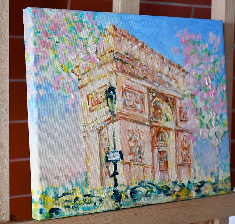 Original Expressionism Architecture Painting by Ana Smarz