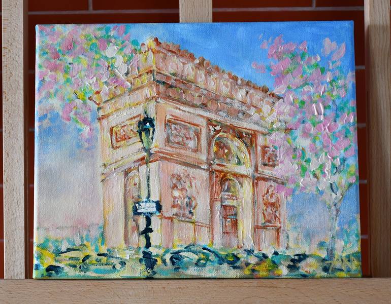 Original Expressionism Architecture Painting by Ana Smarz