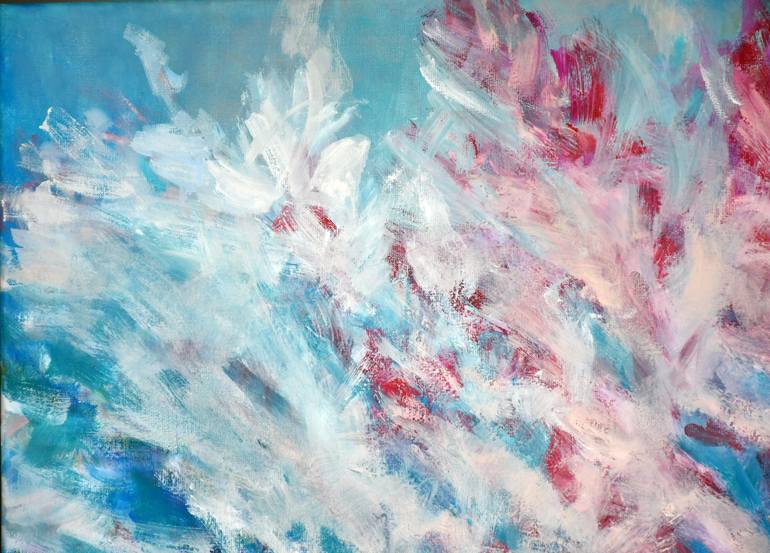 Original Abstract Expressionism Abstract Painting by Jolanta Smarz