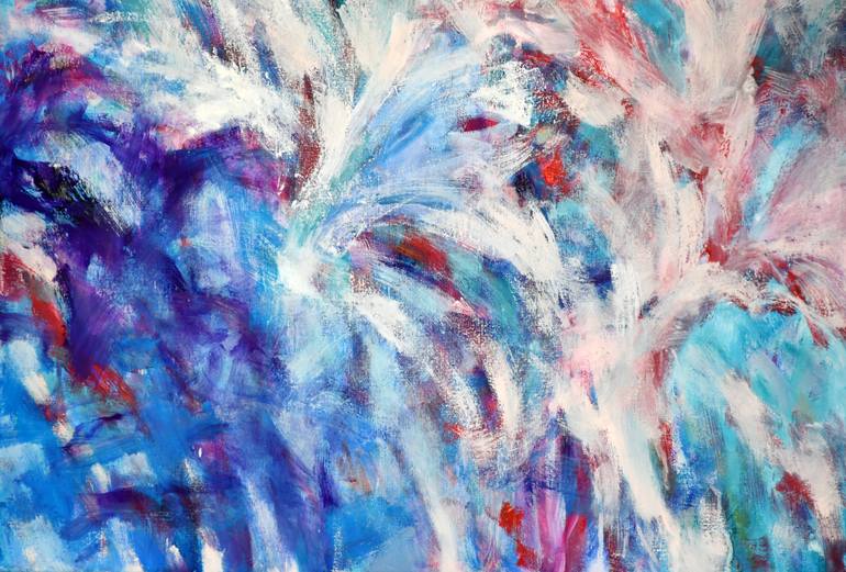 Original Abstract Expressionism Abstract Painting by Jolanta Smarz