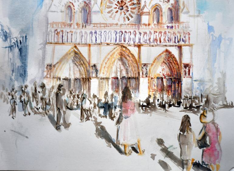 Original Contemporary Architecture Painting by Jolanta Smarz