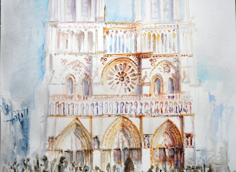 Original Contemporary Architecture Painting by Jolanta Smarz