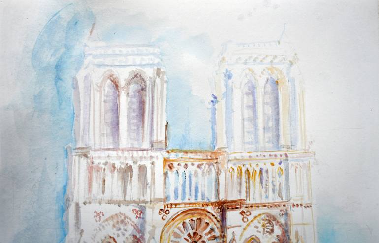 Original Contemporary Architecture Painting by Jolanta Smarz