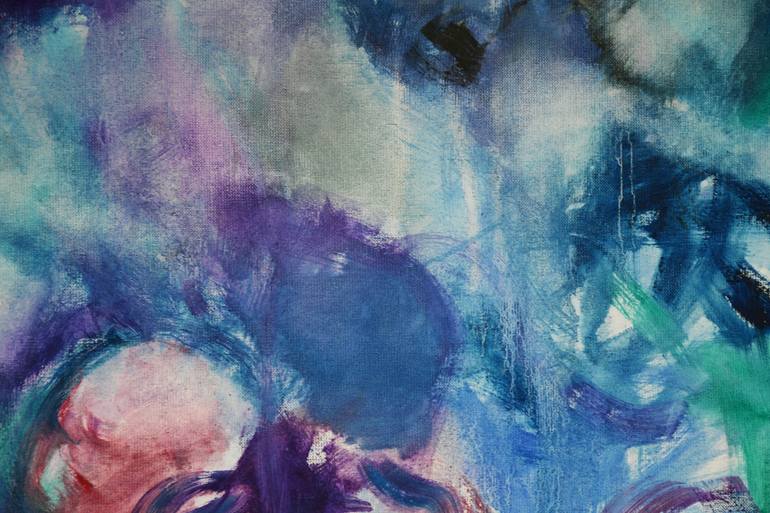 Original Abstract Expressionism Abstract Painting by Jolanta Smarz
