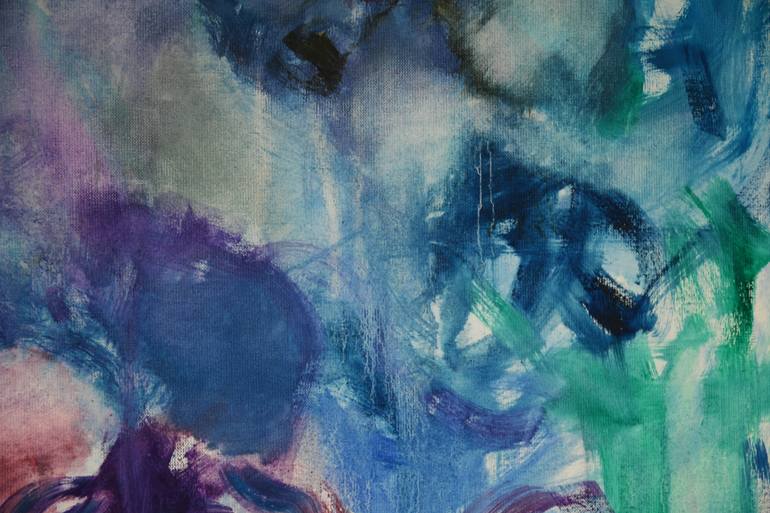 Original Abstract Expressionism Abstract Painting by Jolanta Smarz
