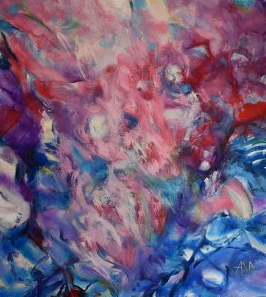 Original Abstract Expressionism Abstract Painting by Ana Smarz