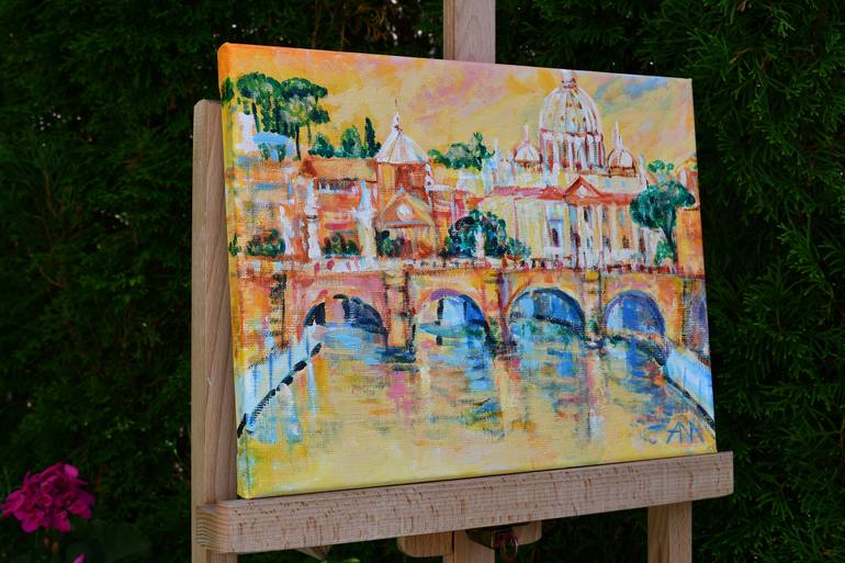 Original Contemporary Architecture Painting by Jolanta Smarz