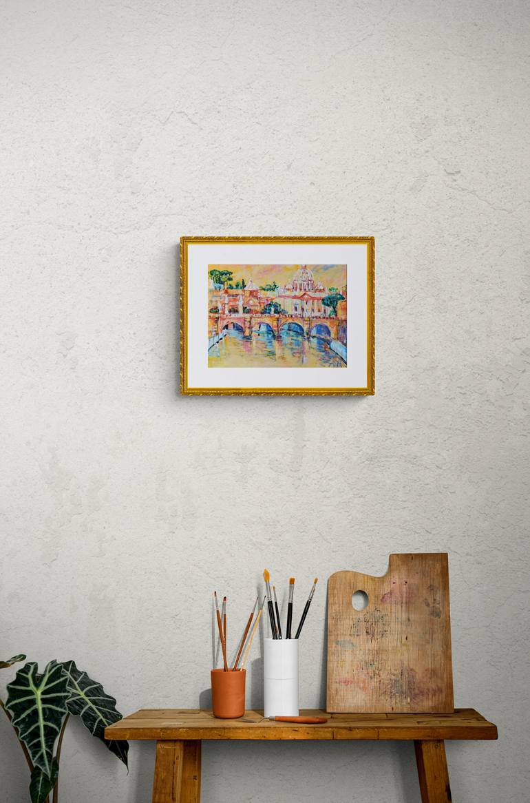 Original Contemporary Architecture Painting by Jolanta Smarz