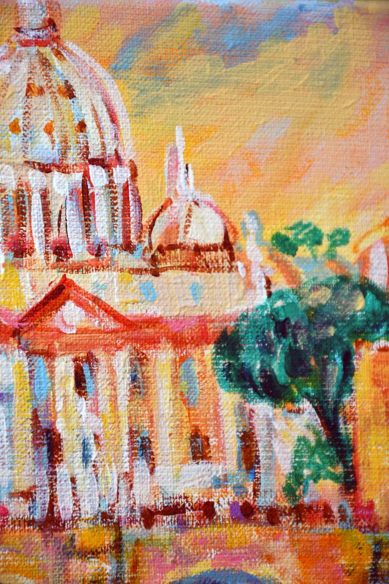 Original Contemporary Architecture Painting by Jolanta Smarz