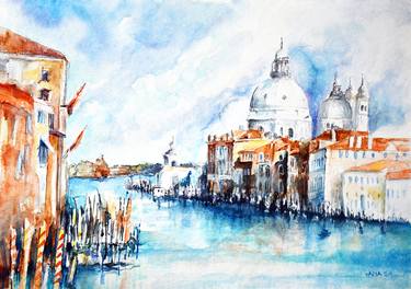 Original Architecture Paintings by Ana Smarz