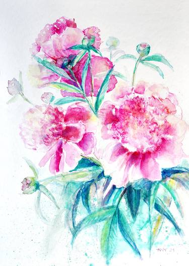 Print of Expressionism Botanic Paintings by Ana Smarz