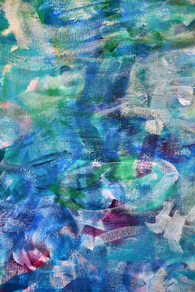 Original Abstract Expressionism Water Painting by Ana Smarz