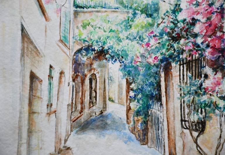 Original Architecture Painting by Ana Smarz