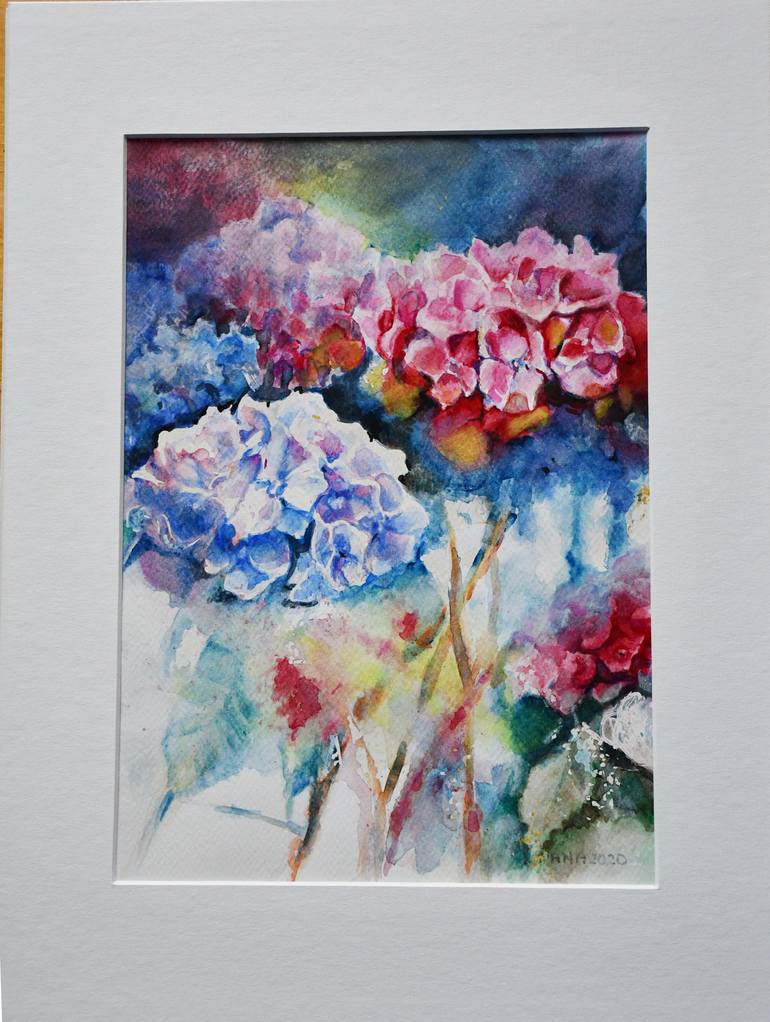 Original Expressionism Floral Painting by Jolanta Smarz