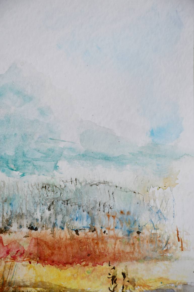 Original Abstract Landscape Painting by Jolanta Smarz