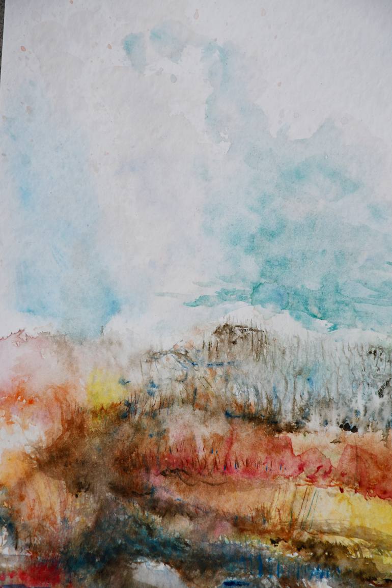 Original Abstract Landscape Painting by Jolanta Smarz