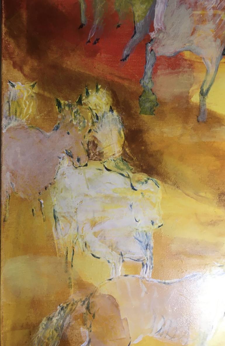 Original Expressionism Animal Painting by Maurice Hawkins