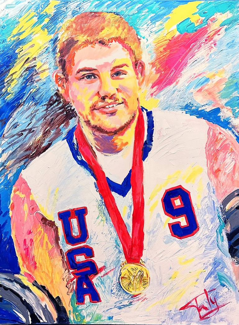 Nick Springer Paralympic Gold Medalist Painting by Tatyana Horoshko ...