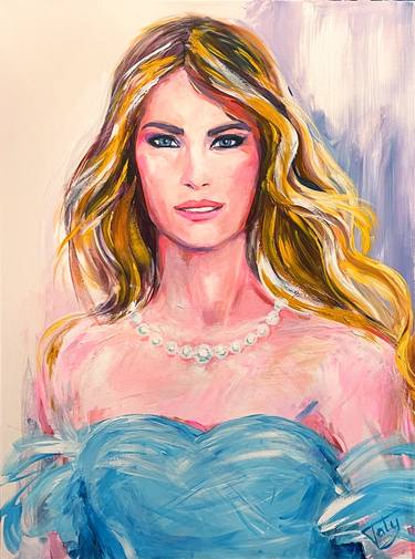 Original Impressionism Women Painting by Taty Taty