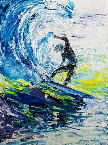 Saatchi Art Artist Tatyana Horoshko; Paintings, “Hamptons surf” #art