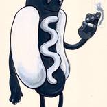Smoking Hotdog by Andrew Pommier