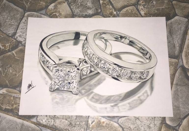 diamond ring drawing