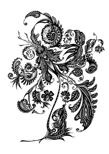 Print of Art Deco Botanic Drawings by Inna Viriot