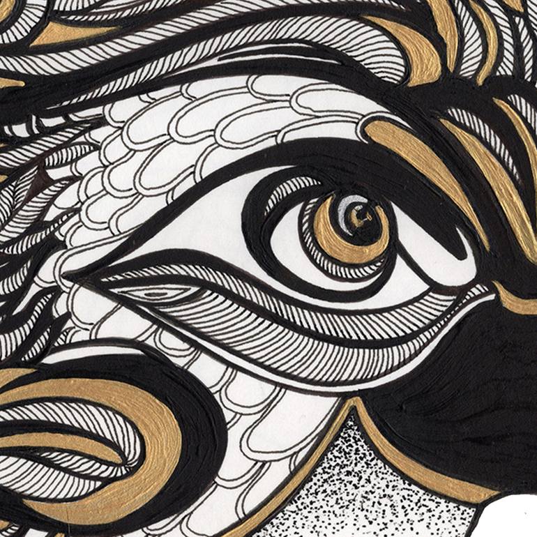 Original Contemporary Animal Drawing by Inna Viriot