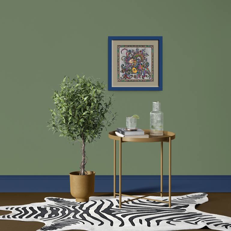 Original Art Deco Animal Painting by Inna Viriot