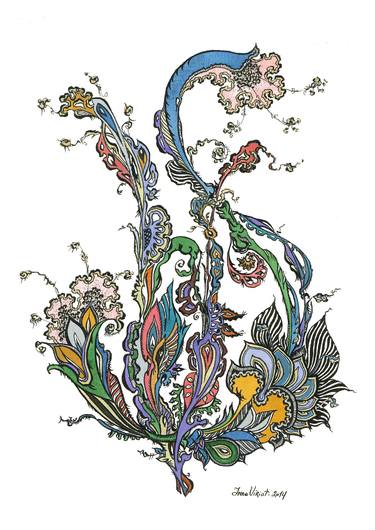 Print of Floral Paintings by Inna Viriot