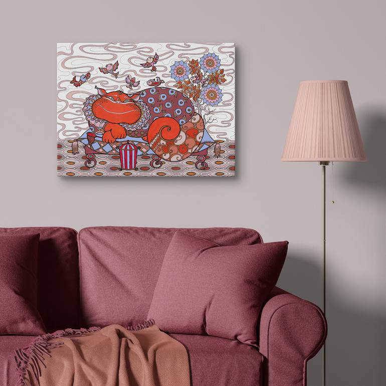 Original Figurative Animal Painting by Inna Viriot
