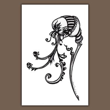 Original Art Nouveau Botanic Drawings by Inna Viriot