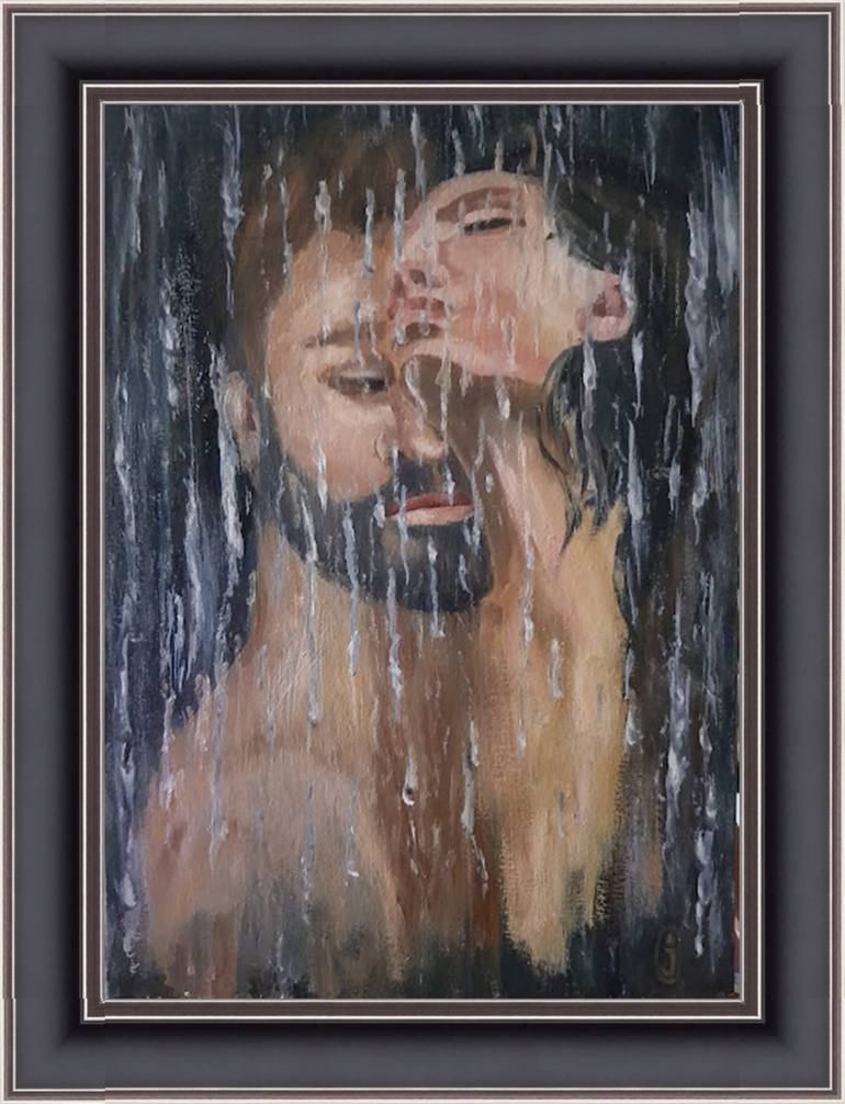 Original Impressionism Erotic Painting by Iryna Oliinyk