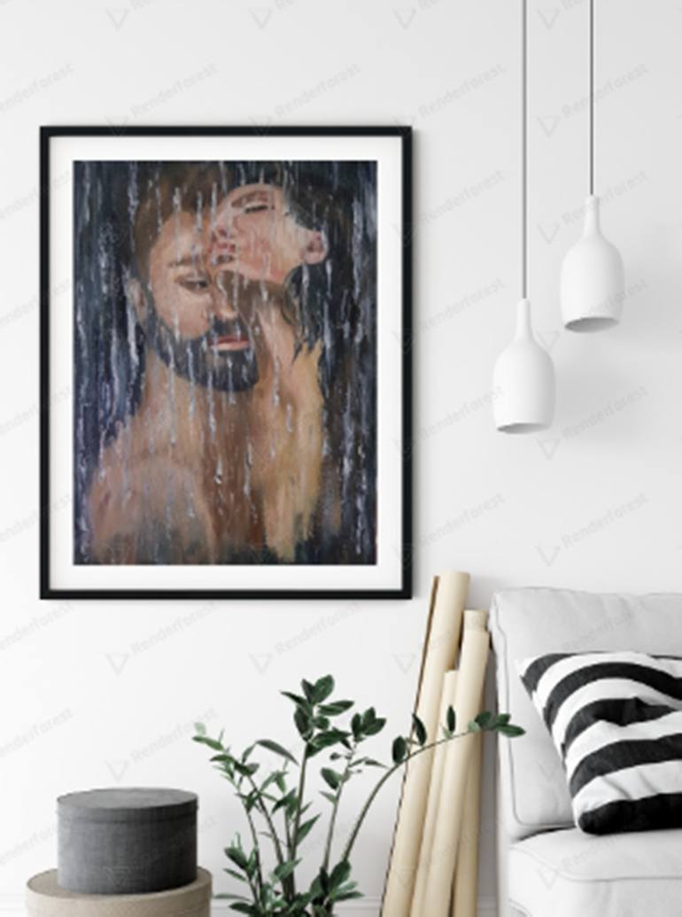 Original Impressionism Erotic Painting by Iryna Oliinyk