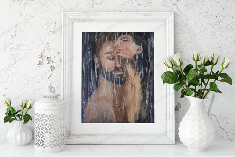 Original Impressionism Erotic Painting by Iryna Oliinyk