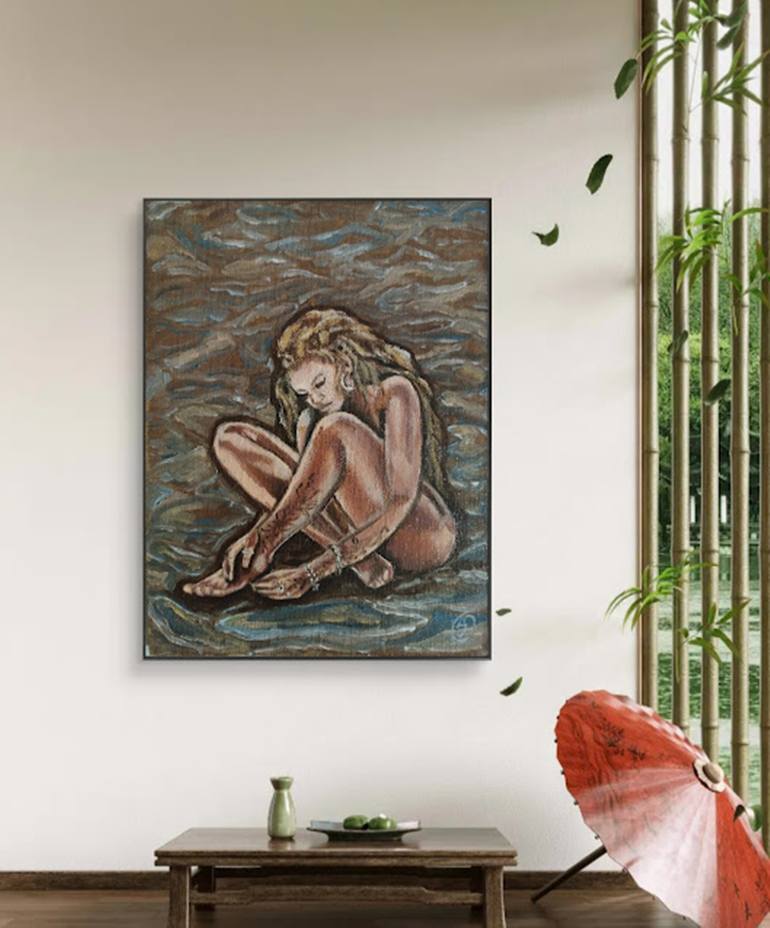 Original Impressionism Body Painting by Iryna Oliinyk