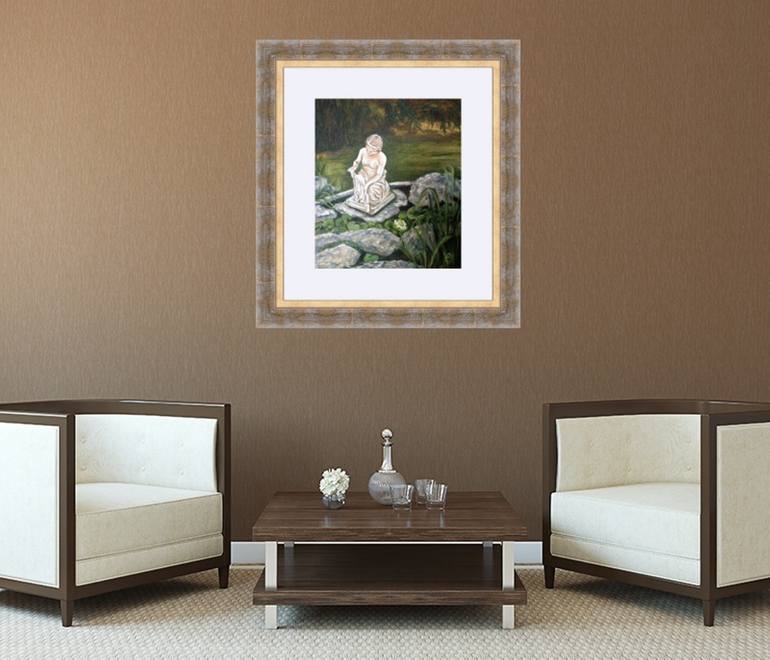 Original Impressionism Garden Painting by Iryna Oliinyk